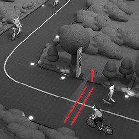 HI-TRAC CMU bicycle and pedestrian monitoring system